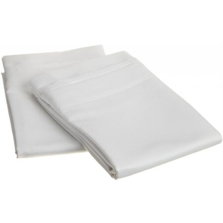 Superior  Egyptian Cotton 1000 Thread Count Solid Pillowcase Set  Standard-White 1000SDPC SLWH